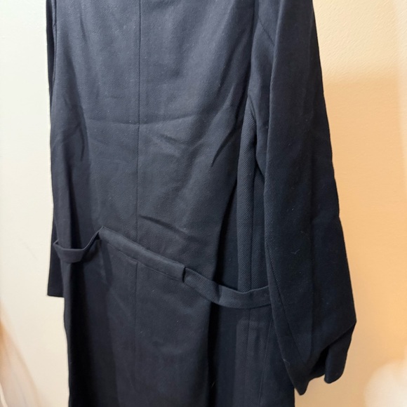 Emilio Renaldi Black Trench Coat with Red and White Details - Picture 7 of 16
